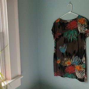 Silk short-sleeved tunic dress from Boden